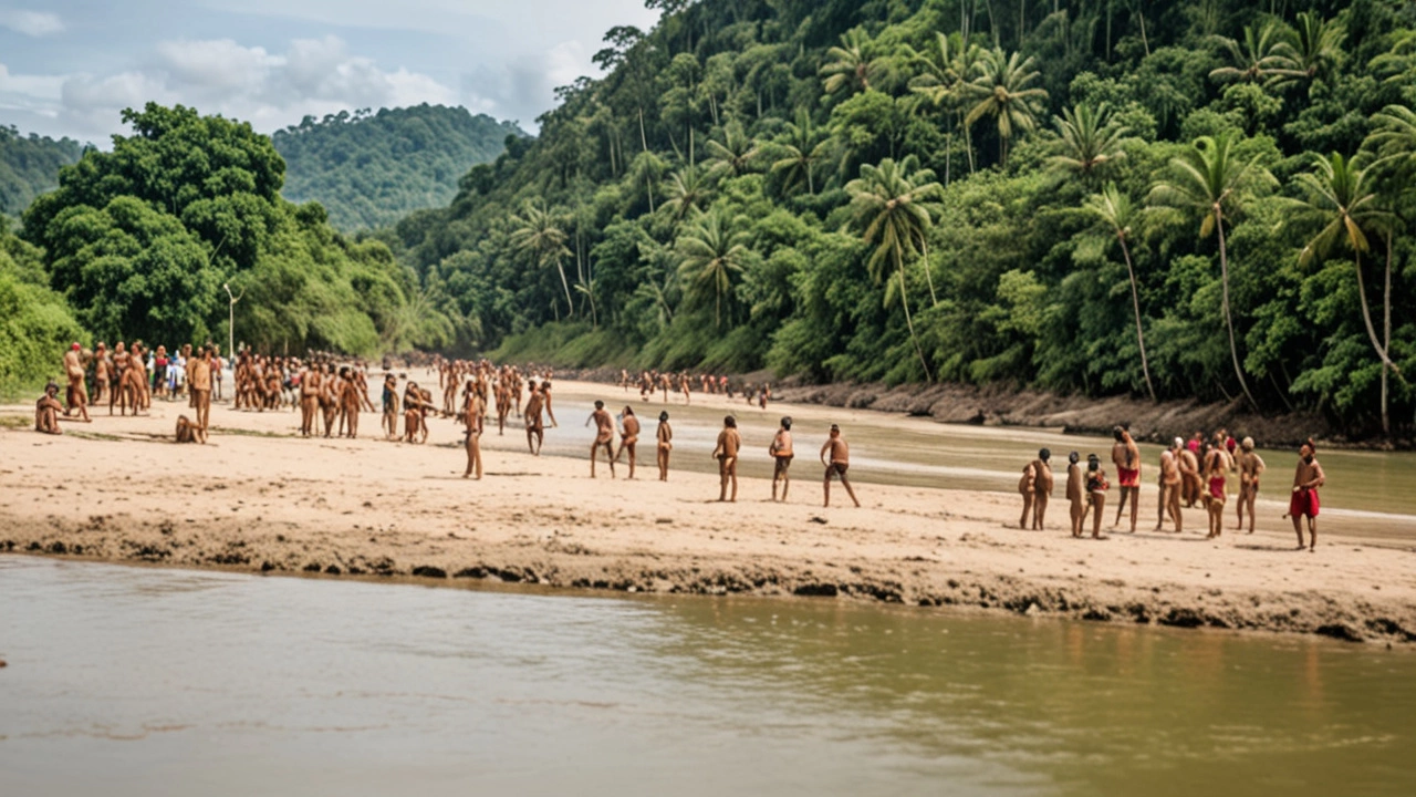 Foto Rare della Tribù Mashco Piro Non Contattata nella Foresta Amazzonica del Perù